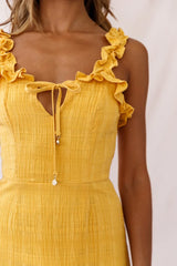 Elah Frily Mini Dress Yellow