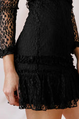 Birkin Long Sleeve Sheath Dress Black