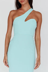Shooting Stars One-Shoulder Maxi Dress Mint