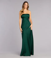 Audriana Satin A-Line Formal Dress