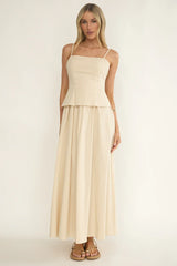 Antonita Cami Strap Maxi Dress Stone