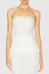 Beckie Lace Top - White