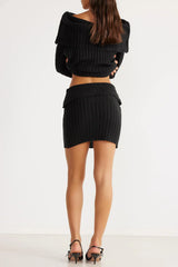 SNDYS Brooks Mini Skirt Black