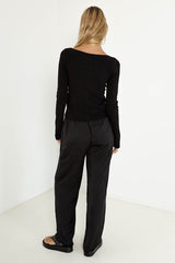 SNDYS Etta Top Black