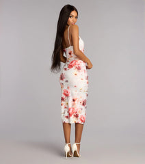 Modern Romance Floral Midi Dress