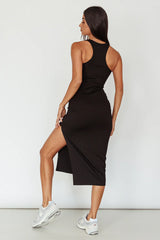 Voyage Racerback Midi Dress Black