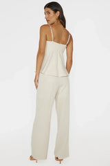 Mistie Pintuck Pants Bone
