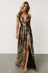 Eirena Sparkle Gown | Bronze + Gold