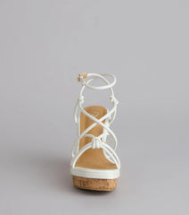 Sunny Days Strappy Platform Wedges