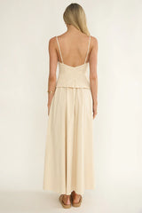 Antonita Cami Strap Maxi Dress Stone