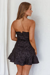 Sweet Kiss Drop Waist Mini Dress Black