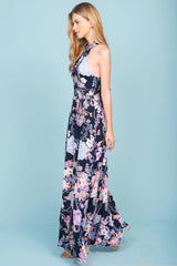 Baylor Floral Maxi Dress Navy
