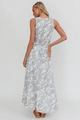 Morning Lights Godet Maxi Skirt Paisley